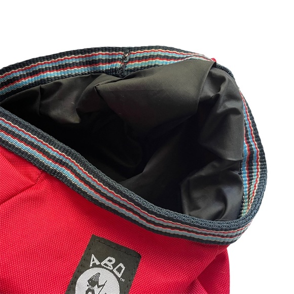 2 Dog Collapsible Bowls Travel Hiking Camping RED ABO GEAR M/L - Picture 4 of 14